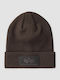 Beanie Unisex Σκούφος Πλεκτός σε Καφέ χρώμα