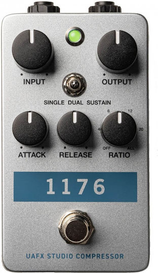 Universal Audio UAFX 1176 Studio Педал Ефект Компресор Електрическа китара