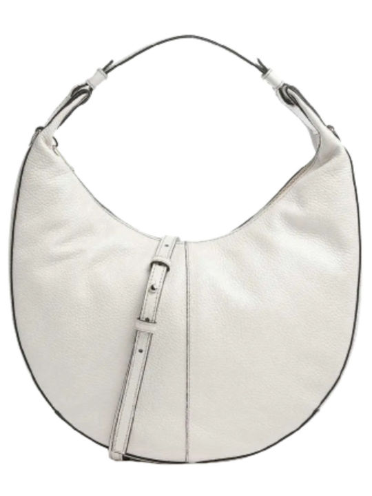 Leder Damen Hobo Tasche Weiß