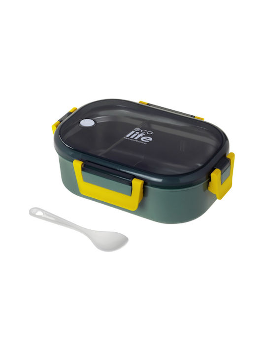 Ecolife Spoon Δοχείο Φαγητού Inox Πράσινο 900ml