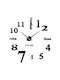 3D Wall Clock Plastic Black