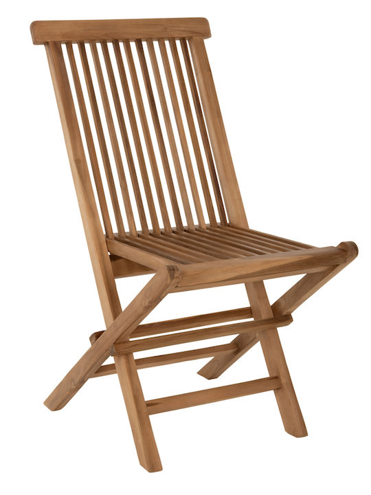 Градински Стол Дървен Kendall Жълт 46.5x63x89см