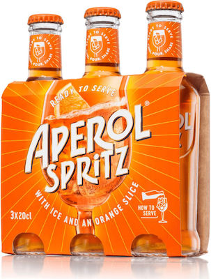 Aperol Spritz Ready to Drink Cocktail 3-200ml Bottles