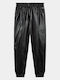 Pantaloni din Piele pentru Copii Negru