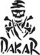 Car Stickers Vinyl Dakar Skull in Black Color 1pcs
