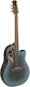 Ovation Semi-Akustik Gitarre Ausschnitt Rot / Bersten / Gold