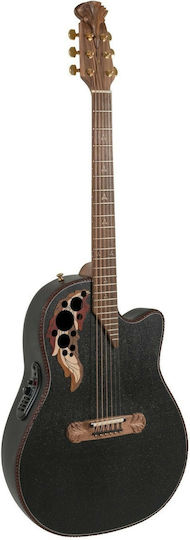 Ovation Ηλεκτροακουστική Κιθάρα Cutaway Black / Gold