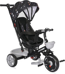 Lorelli Kids Tricycle Foldable With Sunshade, Storage Basket & Push Handle Black