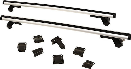 Hermes Μπάρες Οροφής Αλουμινίου Gs3 για Hyundai Accent (Σετ με πόδια) Ασημί