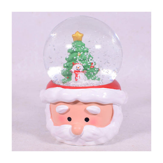 Weihnachtsmann Weihnachts Schneekugel Beleuchtet mit Weihnachtsmann 6,5x6,5x9,5cm