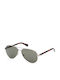 Guess Men's Sunglasses with Silver Metal Frame and Green Lens GU8279 08N