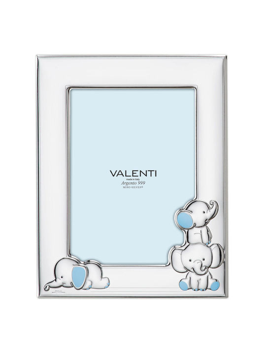 Valenti Παιδική Κορνίζα Ασημένια Ροζ 13x18cm