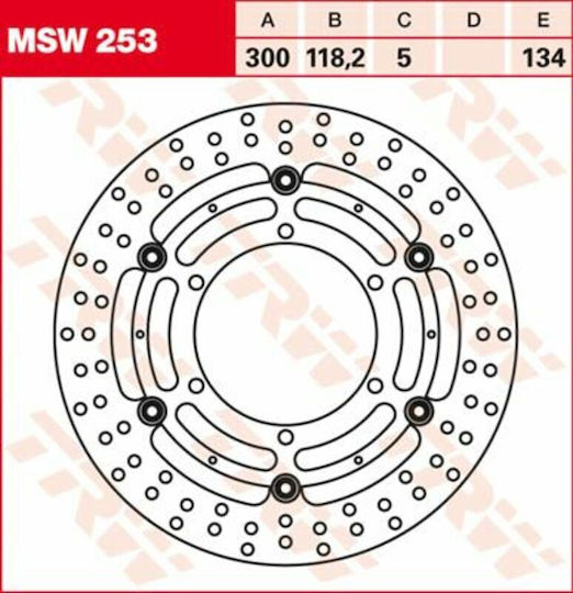 TRW Δισκόπλακα Μπροστά για BMW F 800 GS / F 650 GS