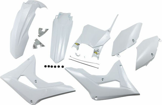 Cycra Motorrad Kunststoff-Set für Honda CRF 250 Weiß 5Stück