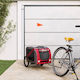 vidaXL Dog Carrying Red Bicycle Trailer for 45kg Pets