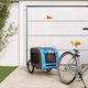 vidaXL Dog Carrying Blue Bicycle Trailer for 45kg Pets