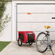 vidaXL Dog Carrying Red Bicycle Trailer for 45kg Pets