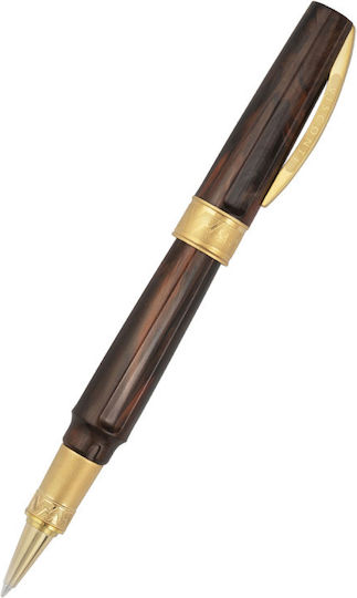 Visconti Writing Pen Brown with Blue Ink