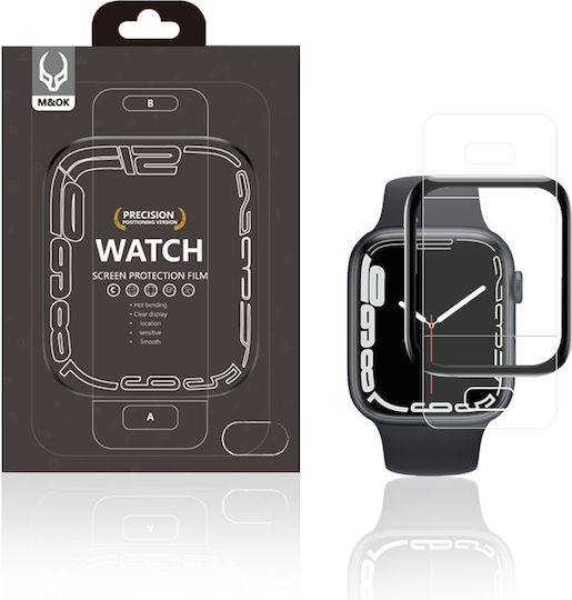 3d Full Glass 9h Full Face Tempered Glass pentru Apple Watch 41mm 1buc