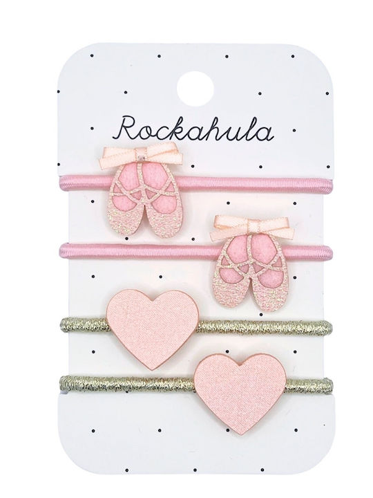 Rockahula Ballet Shoes Сет Детски Ластици Розов 4бр