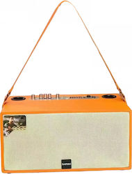 Kimiso Karaoke-System mit einem Drahtlosen Mikrofon QS-656 in Orange Farbe