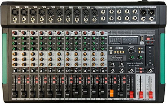 ZZiPP ZZMX12RBT 12 XLR Inputs & Bluetooth