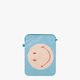 Loqi Smiley Tyvek Geometric Case for 13" Laptop Light Blue