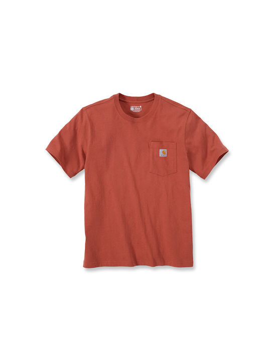 Carhartt Herren Sport T-Shirt Kurzarm Orange