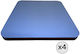 Audiodesigner Square STYLE-600/600 Light Blue Audio Treatment Material Panel Set (4 Pieces) 60cm x 60cm x 40mm in Blue Color