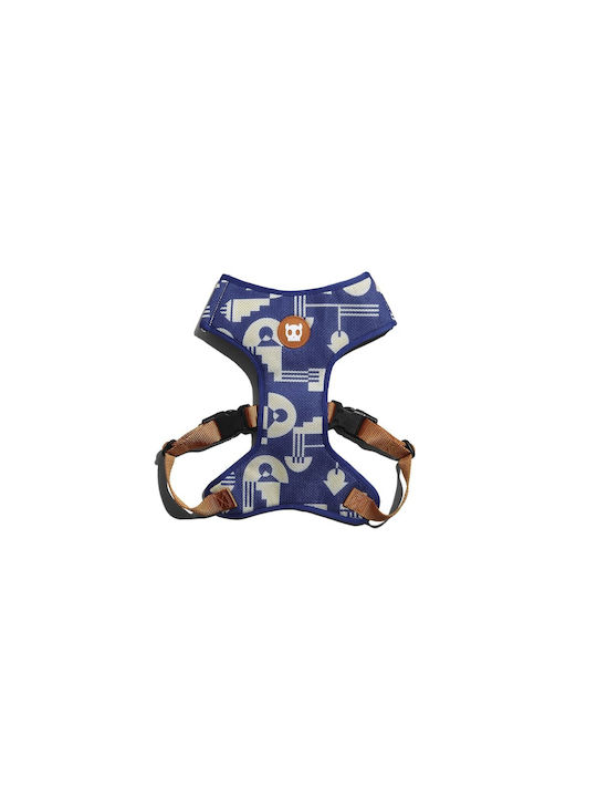Zee-Dog Hundegeschirr Weste Air Mesh Maze Blau Mittel 40-59cm 02597