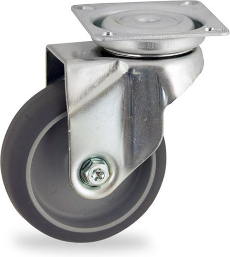 Möbelrad aus Metall in Silber Farbe 7.5x2.4x10.1cm