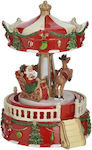 Inart Christmas Decorative Plastic Carousel wit...