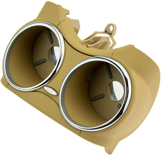 NTY Car 2 Cups Holder for Console Beige
