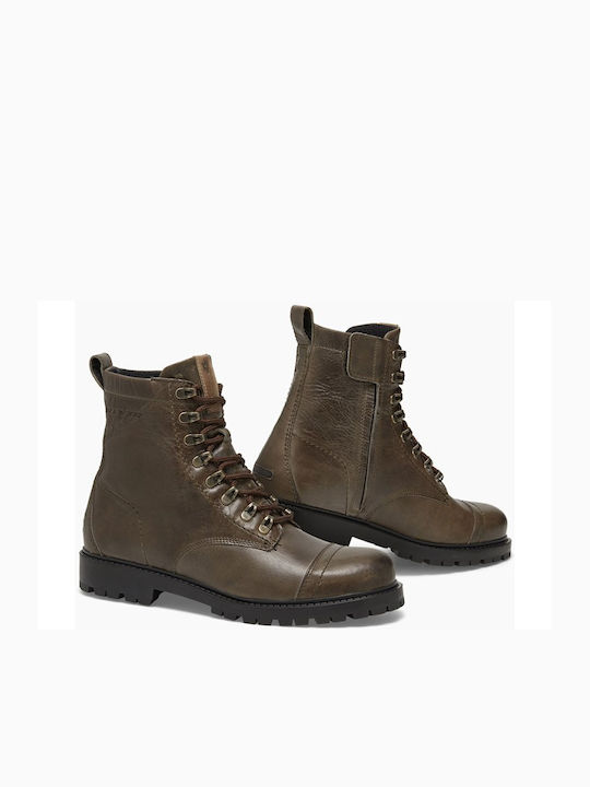 Rev'IT Patrol Leder Männer Grüne Reitstiefel