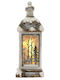 ECD Germany Christmas White Battery Lantern 60x22cm