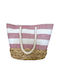 Nolah Striped Wicker Beach Bag