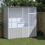 vidaXL Bird Cage 215x78x200cm. Gray