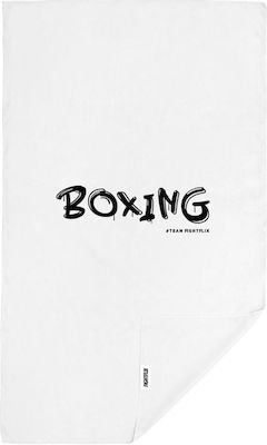 FightFlix Beach Towel White 120x70cm.