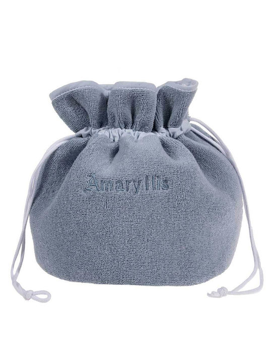 Amaryllis Slippers Toiletry Bag in Light Blue color