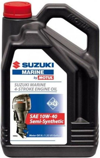 Motul Suzuki Outboard 10W-40 Semi-Synthetic Boat Lubricant 5lt