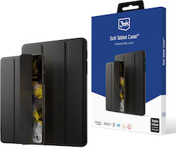 3MK Soft Flip Cover Plastic / Silicone Durable Black (Universal 12")