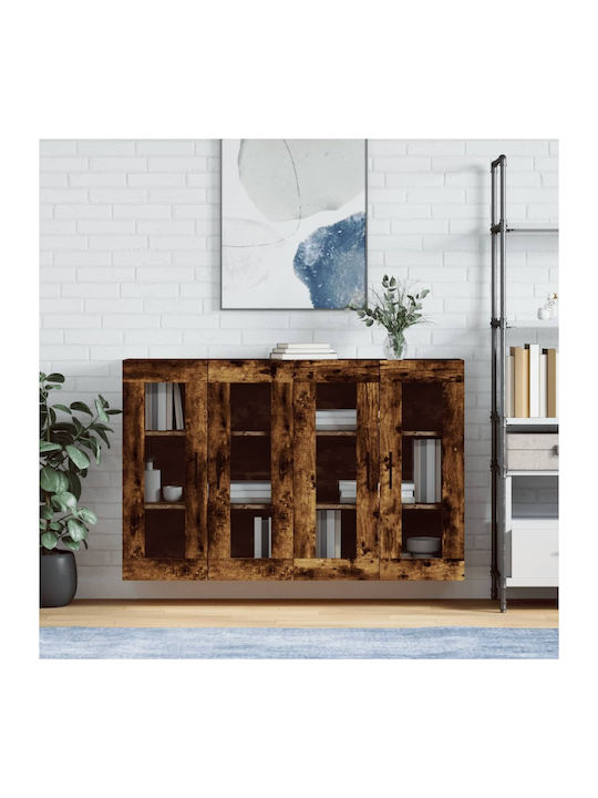 Sideboard Wooden Smoky Oak 69.5x34x90cm