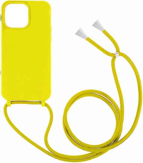 Green On Back Cover Σιλικόνης με Λουράκι Κίτρινο (Galaxy A53)