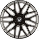 Versaco Set Capace De Roți Auto Dakar Compatibilitate Skoda 4 Bucăți 15 Inch Negru