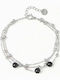 Charmy Damen Armband Kette aus Edelstahl 18cm