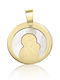 Chrilia Pendant Kids Talisman with the Virgin Mary made of Gold 14K PM0185