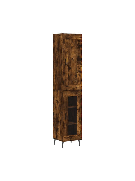 Schrank Boden Smoky Oak 34.5x34x180cm