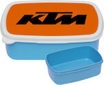 Ktm Kids Lunch Thermal Plastic Box Blue L18xW13xH6cm