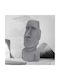 ECD Germany Dekorative Figur aus Stein Moai Rapa Nui Head 26.5x19x53.5cm 1Stück