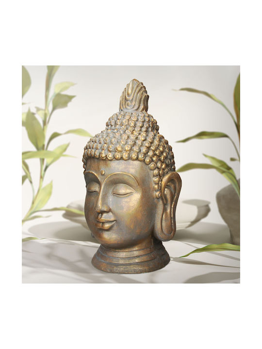 ECD Germany Dekorativer Buddha aus Stein 42x38x74.5cm 1Stück